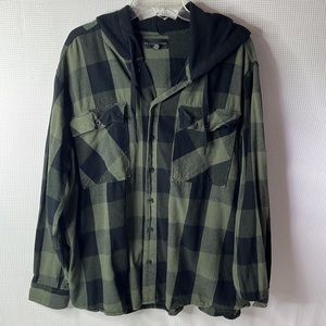 Buffalo Plaid Hooded Flannel